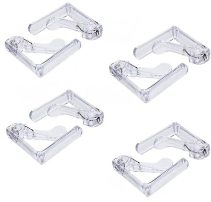 GUTEINTE Fermatovaglia in plastica, Tovaglia Clip Trasparenti, Resistente e Robusta, per Tavoli Esterni Feste in Giardino Terrazzo Barbecue Picnic (8, Trasparente)