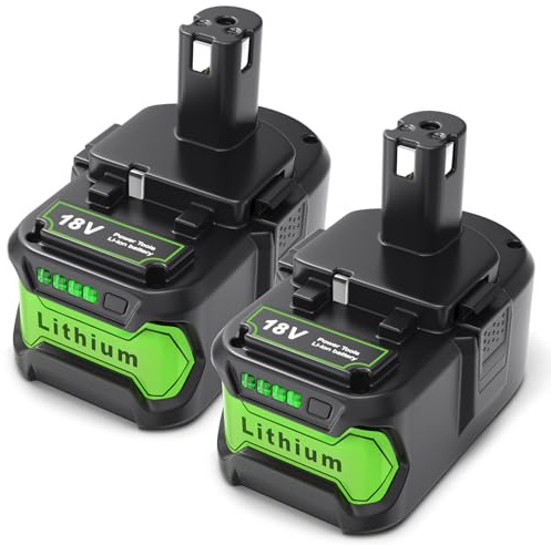 18V Ersatzakku 5Ah für Ryobi Akku: 2-Stück Li-ion Batterie für Ryobi ONE+ Akku - Kompatibel P108 RB18L50 RB18L40 RB18L25 BPL-1815 BPL-1820G BPL18151 BPL1820 P104 P105 P107