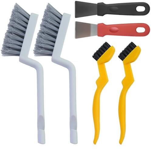 2 pennelli per verdure, spazzola per palmi in bambù naturale, spazzola per funghi in legno, manico rotondo in legno, spazzola per la pulizia della cucina per pentole