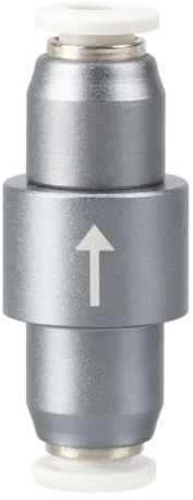DONGKER Aquarium Non-Return Check Valve,CO2 Single-Way Check Valve Connecting 6mm OD X 4mm ID Tube for Aquarium Co2 System Diffuser