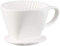 Rosenstein & Söhne Kaffee-Filtertütenhalter: Porzellan-Kaffeefilter für Filtertüten der Größe 2, bis 4 Tassen, weiß (Handfilter Kaffee, Schnellfilter, Kaffeemaschine)