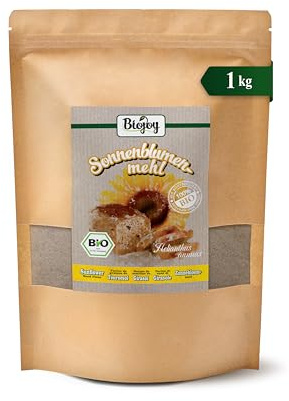 Biojoy Harina de Semillas de Girasol BÍO (1 kg), puro y natural, sin aditivos