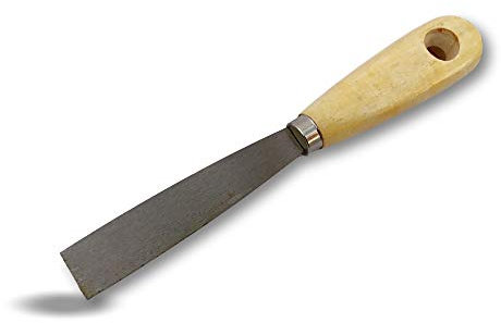 Couteau à enduire acier poli | Lot de 3 | Spatule grattoir | Largeur 20 mm | Mastic apprêt enduit | Gratter lisser enduire décoller appliquer mastiquer boucher Batiment | Kibros W110_020x3