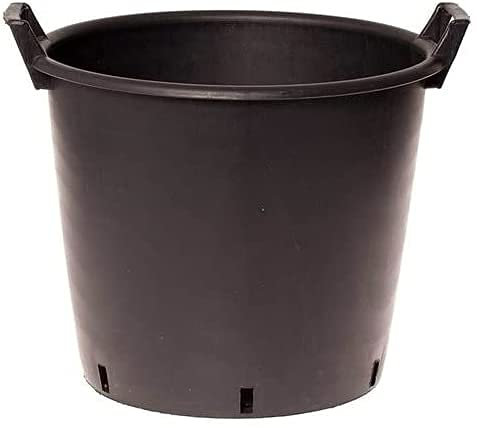 Muddy Hands Heavy Duty Large Plastic Plant Pot with Handles Outdoor Garden Vegetable Salad Flower Tree Planter Container (2, 35 Litre)