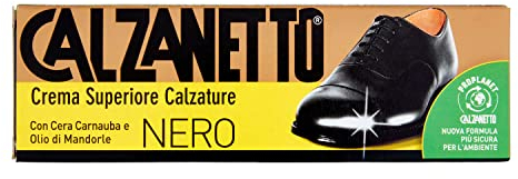 Calzanetto Schuhcreme, Tube, Schwarz, 60 EU