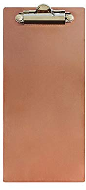 TOMYEUS Planchettes à Pince A4 Presse-papiers en Acier Inoxydable en Acier Inoxydable en Acier Inoxydable Menu Menu de Babillard de Bureau avec des Trous Suspendus Attelle de cuivre Clip Planches