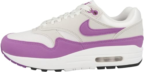 Nike Damen Air Max 1 '87 Sneaker, Neutral Grey Fuchsia Dream White Black, 38 EU