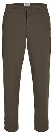 Jack & Jones Male Chino Pantaloni Plus Size Regular Fit Chino, Wren, 31W x 34L