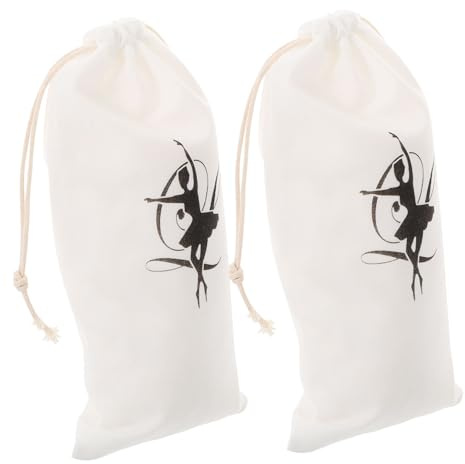 PACKOVE Borsa per Scarpette da Danza 2 Pezzi Morbido per Ballerine, Organizer Pratico e Anti-graffio per Lezioni di Danza e Viaggi