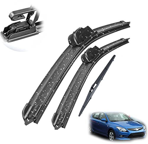 Kit de escobillas limpiaparabrisas Delanteras y traseras para Hyundai I30 FD 2010-2012, escobillas para Parabrisas de Coche de 24 + 18 + 12