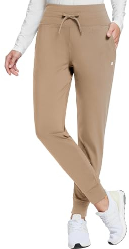 BALEAF - Pantalon de jogging thermique doublé en polaire pour femme - taille haute - résistant à l'eau - pantalon d'hiver pour la course et le yoga, M