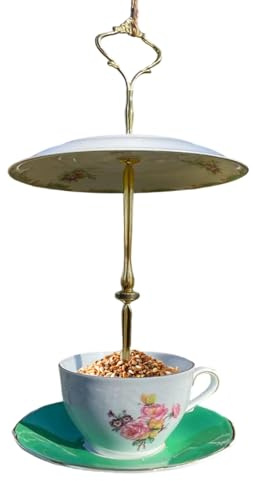 para pájaros Exterior Tipo Taza,Decoración de jardín,Recipiente de Comida para Aves de Exterior - para jardineros, propietarios de viviendas, Patio, jardín