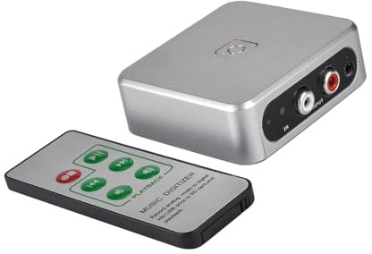 YPBEW Registratore digitale musicale per dispositivo di acquisizione del suono Scheda di memoria convertitore registratore MP3 con digitalizzatore telecomandato remoto