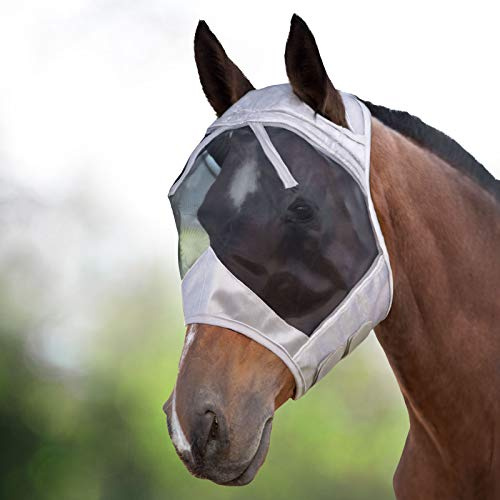 Harrison Howard CareMaster Maschera anti-mosche per cavallo UV protezione (M; Cob)