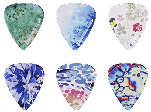 Ibanez PCP14MH-C1 Lot de 6 médiators KALEIDO, Copolyester, 1.2mm