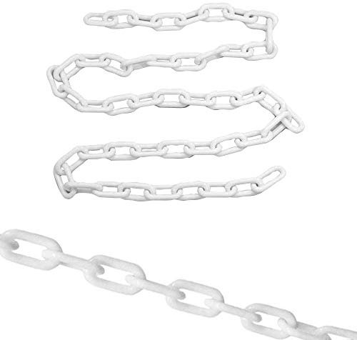 5 Meters Plastic Barrier Chain Link Safety Decorative Garden Fence Plastic Safety Chain White