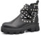 IF Fashion Damen-Stiefel, Biker-Schnallen, Nieten, perforiert, 340 350, 6608 Schwarz, 38 EU