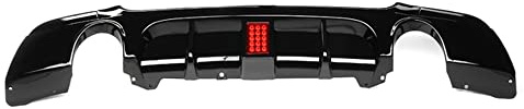 Alerón Trasero, E92 E93, Difusor De Parachoques Trasero, Kit De Carrocería De Alerón para BMW E92 E93 325I M Sport 2007-2013, Cubierta Protectora De Parachoques Trasero Embellecedora,Glossy Black led