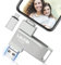 Chiavetta USB 512gb per Phone,Levida Memoria Esterna per scaricare foto,Pen Drive USB C 3.0,Photo Stick,4 in 1 USB Stick per IOS/Smartphone/Pad/Android/PC(Foto/Video/Backup Automatico),Argento chiaro