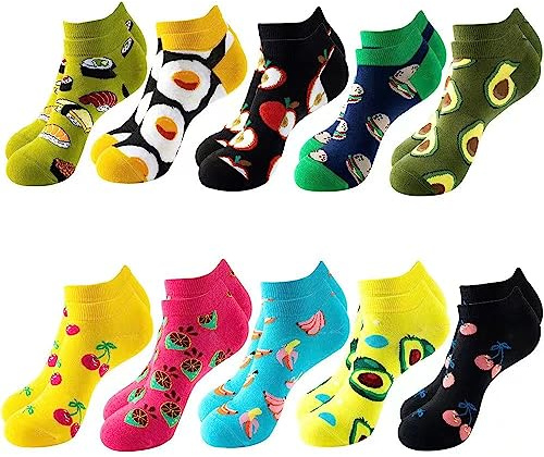 GEYIWSSXY Bunte Socken für Herren und Damen 39-42 Lustige Sneaker Kurze Baumwolle Socken für Männer Lässig