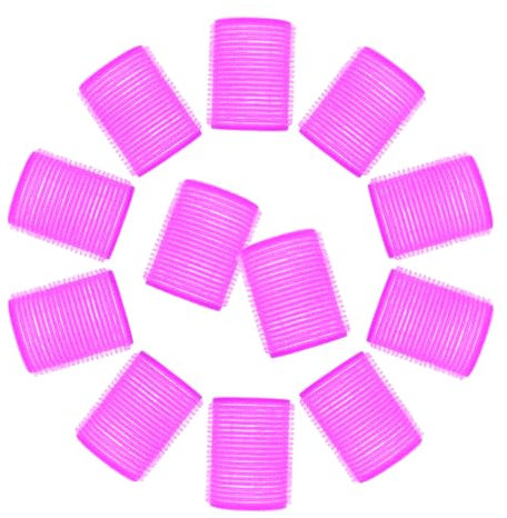 WOONEKY Set Di Bigodini Per Parrucchieri Da 30 Mm Bigodini Adesivi in ​​plastica Per Donne Per Ragazze Strumento Per Lo Styling Per Donne Colore Casuale