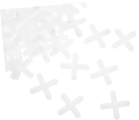 Housoutil 1000pcs Plastic Tile Grout Spacers Cross Shaped Leveling Tool for Precise Tile Installation Floors Walls for Professional Finishing and Seamless Gaps