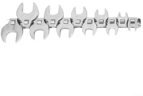 EpheyFIF 11 chiavi a piede aperto da 3/8 di pollice, 3/8 a 1, chiavi metriche a punta aperta, in acciaio al carbonio, set di chiavi metriche a estremità aperta, per meccanici