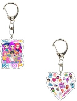GHPKOTW 2 Llavero Kpop, llavero anime, merchandising Kpop, llavero, regalo de cumpleaños, regalo de Año Nuevo para un amigo, colgantes acrílicos con la efigie de los personajes