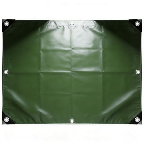 Lona Remolque 130 x 200 cm Antidesgarro, Impermeable, Protección UV, Resistente a La Intemperie, Resistente Al Moho Lona de Protección Toldo para Jardín, Remolque, Verde