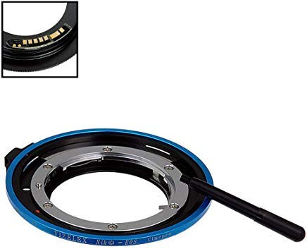Fotodiox Pro Lens Mount Cine Adapter Compatible with Nikon Nikkor F Mount G-Type D/SLR Lens on Canon EOS (EF/EF-S) Mount DSLR Camera Body - with Aperture Control and Gen10 Focus Confirmation Chip