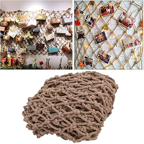 Decorative Net, Children Protection Safety Fence Climbing Woven Rope Truck Cargo Trailer Netting, Endurance, Anti-Wear,1x8m（3.3 * 26ft）