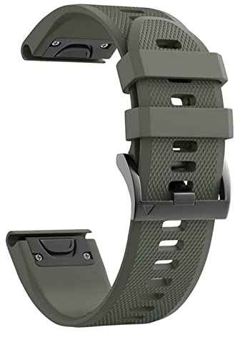 EEOM Neuer intelligenter Silikon-Ersatzgurt für Garmin Fenix ​​6 6s 6X. Pro 5 5X Plus 3 3 HR 935 MK. Schnellspanner Armband 22 26 mm Correa (Color : Green, Size : 22mm)