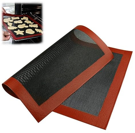 ZKGYUS 1 Pcs Tappetino Microforato per Forno, Pasticceria, Tappetino Microforato, Tappetino da Forno in Silicone, Tappetino a Doppia Faccia Antiaderente, Resistente al Calore e Riutilizzabile