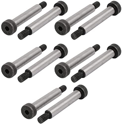 XYWHPGV 10pcs 40Cr Steel Shoulder Bolt 8mm Shoulder Dia 45mm Shoulder Length M6x12mm Thread(a0984 ed35d d1365 98c1c a3902 47af5