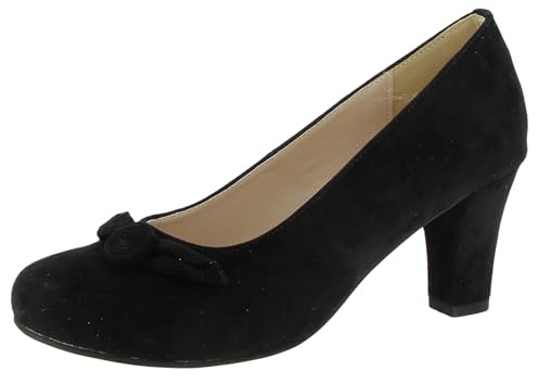 Hirschkogel Damen Pumps, schwarz, 39 EU