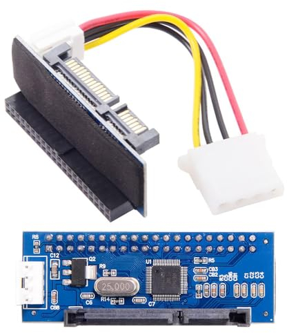 NFHK IDE/PATA 40-poliger Festplatten-auf-SATA-Buchsen-Konverter-Adapter PCBA für Desktop-Festplatte mit 8,9 cm (3,5 Zoll)