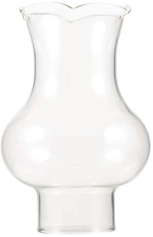 PRETYZOOM Pantalla De Lámpara De Aceite Transparente Chimenea Para Lámpara De Queroseno De Vidrio Recambio Para De Aceite Pequeña 3.74 X 2.36 X 2.36 in Protección Contra Polvo