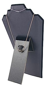 Schwarzer Schmuckbüste Kettenständer Schmuck Hals Ständer Schmuckaufhänger Für Halsketten Und Anhänger, Mehrschichtiges Design, 21X32Cm