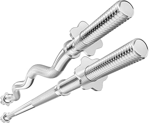 Hop-Sport Hantelstangenset - Langhantel 167 cm und SZ-Stange 120 cm 30mm Durchmesser, Set für Krafttraining mit Langhantelstange und SZ-Curlstange für Zuhause, 150 kg Max. Belastbarkeit