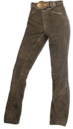 F&S Luxurious RIDINGWEAR Exklusive Reithose Lederreithose für Herren aus Ziegenleder, Passform Jodhpur (Größe 54, Braun)