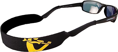 Cressi Eyewear Neo Retainer - Correa Flotante de Neopreno para Gafas, Negro/Amarillo, Talla única, Unisex Adultos