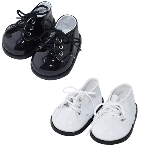 niannyyhouse Chaussures en cuir pour poupée en peluche de 40 cm, longueur 9 cm, accessoires de déguisement de poupée (B-1)