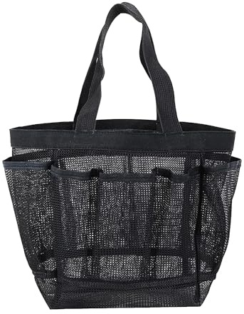 ZEACCT Borsa da Doccia in Rete, Borsa da Doccia Pieghevole Portatile, Con Maniglia Borsa da Toilette Multifunzione, Cestino per Doccia Grande Portatile per Viaggi, Sport, Shopping, Università
