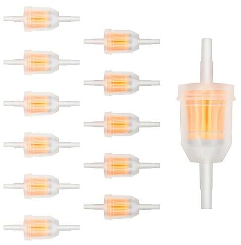 Xkzhrr benzinfilter 6mm，Satz mit 12 Universal-Kraftstofffiltern 6mm/8mm, Benzinfilter für Motorräder, Rasenmäher, Motorroller, Mopeds, Benzinfilter (12) kraftstofffilter diesel,benzinfilter 8mm