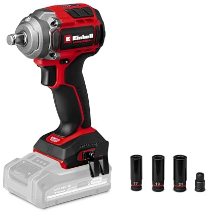 Einhell Professional Akku-Schlagschrauber TP-CW 18/350-C Li BL-Solo Power X-Change (18 V, 350 Nm Drehmoment, 600 Nm Lösemoment, Brushless, Außenvierkant-Aufnahme, ohne Akku)