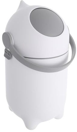 Chelngveo Cubo de pañales para bebé, cubo de basura con protección contra olores, fácil apertura con una mano, cubo de basura para pañales sin costosos cartuchos de recarga, contenedor higiénico para