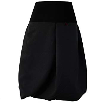 dunkle design Ballonrock Rock A Linie Grau Schwarz 65cm (DE/NL/SE/PL, Numerisch, 48, Regular, Regular, Schwarz)