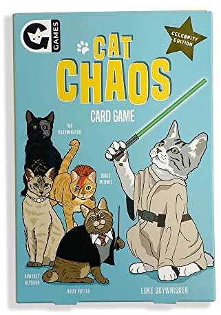 Ginger Fox Cat Chaos Card Swapping Family Fun Game for Age 8+, Get The Family Together on Games Night To Play This Fast-Paced Quick-Play Action Party Game. Are You Feline Lucky?