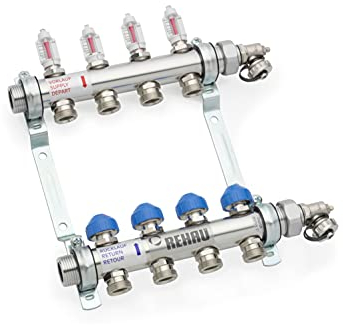Rehau Heizkreisverteiler HKV-D Edelstahl f. 8 Heizkreise exk