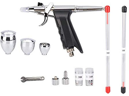 Double Action Airbrush Compresseur Kit Artisanat Gateau Peinture Art Ensemble Pulvrisateur Ensemble Outils Art Airbrush Modle Pistolet Jet d'encre Peinture Ensemble G-166AT
